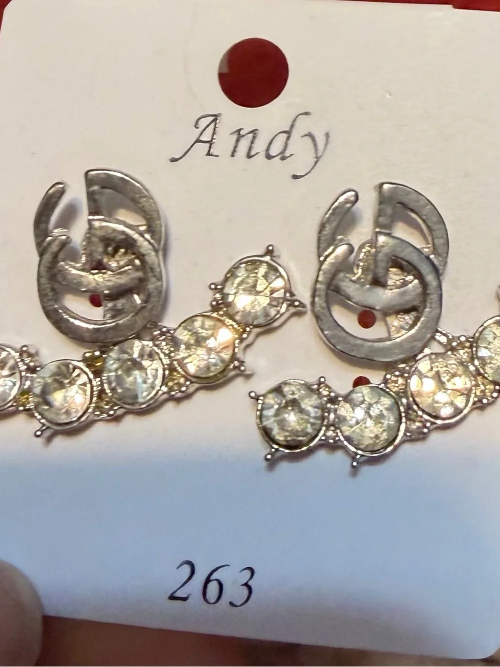 Unbranded High Fashion Designer looking costume jewelry ear climber earrings NWT